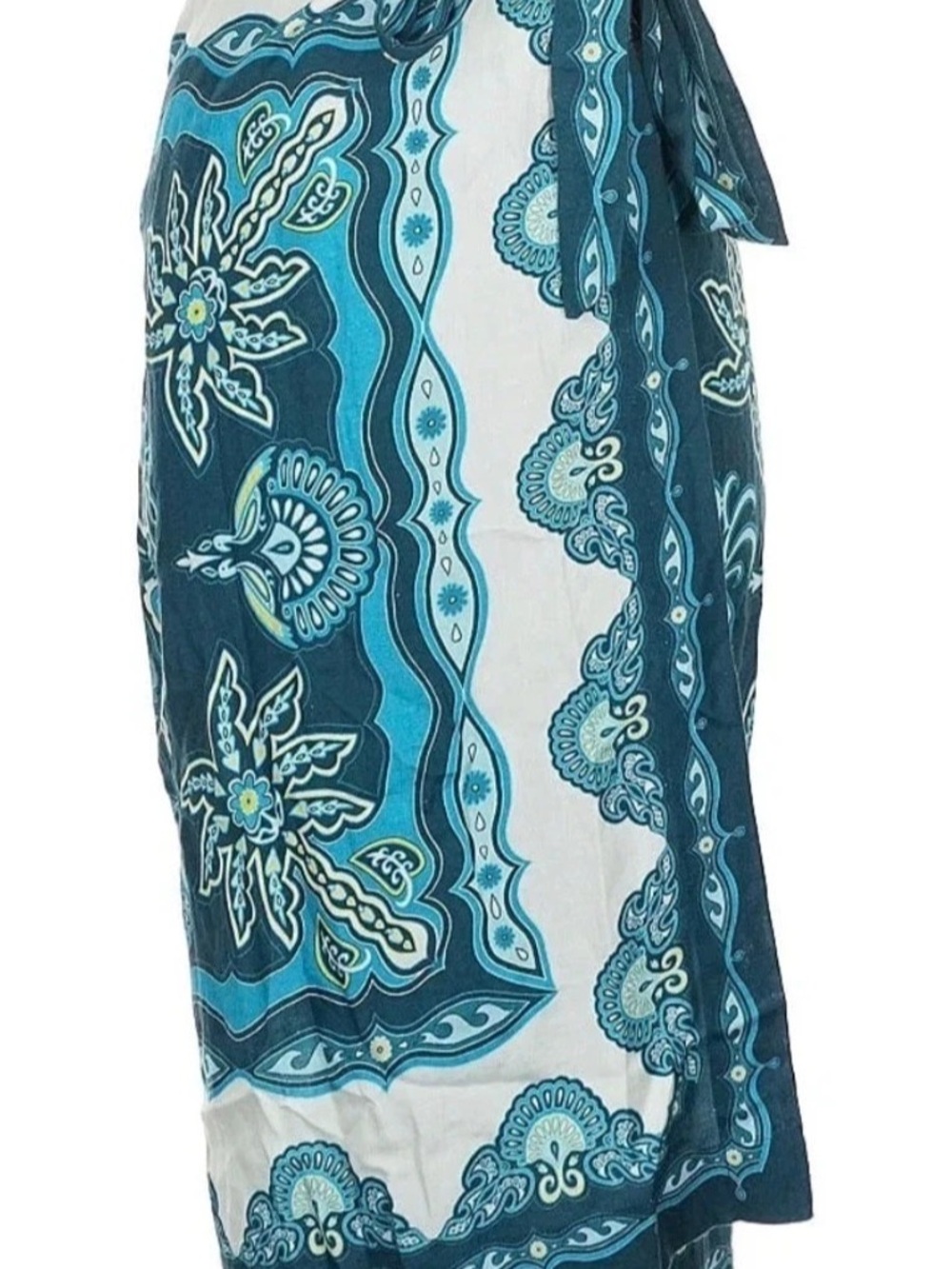 Farm Rio wrap Skirt in Blue & White size Small